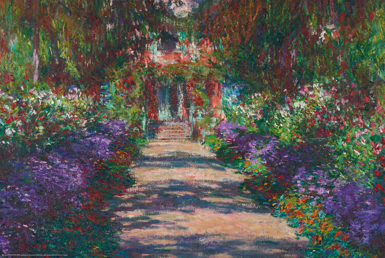 Europosters Plakát, Obraz - Pathway in Monet’s Garden, Giverny, 61 × 91.5 cm