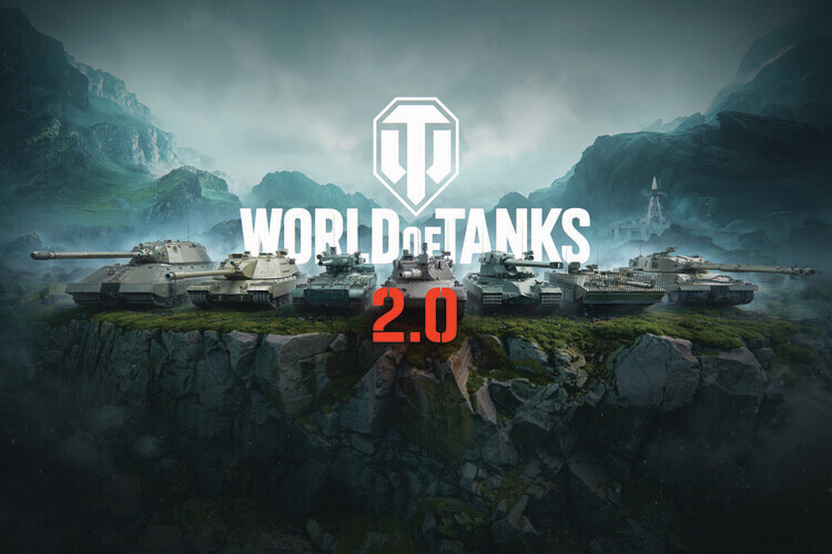 Europosters Ilustrace World of Tanks - 2.0 Update Landscape, 40 × 26.7 cm
