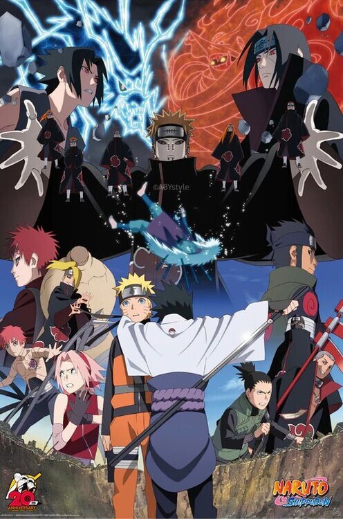 ABY STYLE Plakát, Obraz - Naruto Shippuden - Rivals, 61 × 91.5 cm