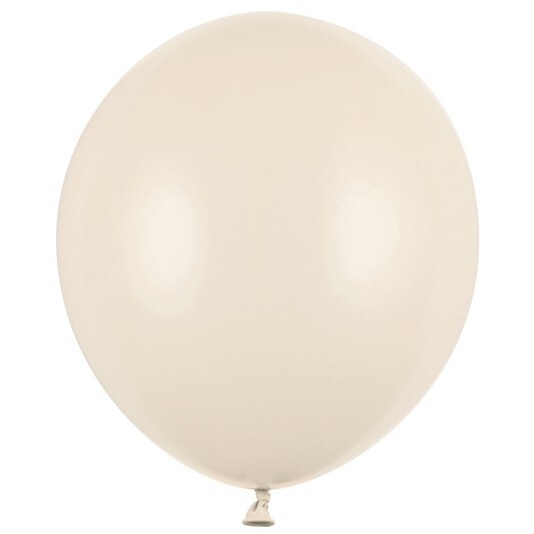Balónky latexové pastelové nude 43 cm 25 ks