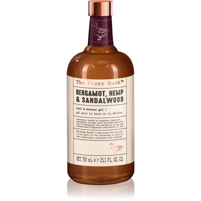 Baylis & Harding The Fuzzy Duck Bergamot, Hemp & Sandalwood sprchový gel pro muže 750 ml