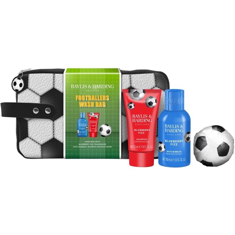 Baylis & Harding Football Stars Wash dárková sada na cesty pro děti Blueberry Fizz