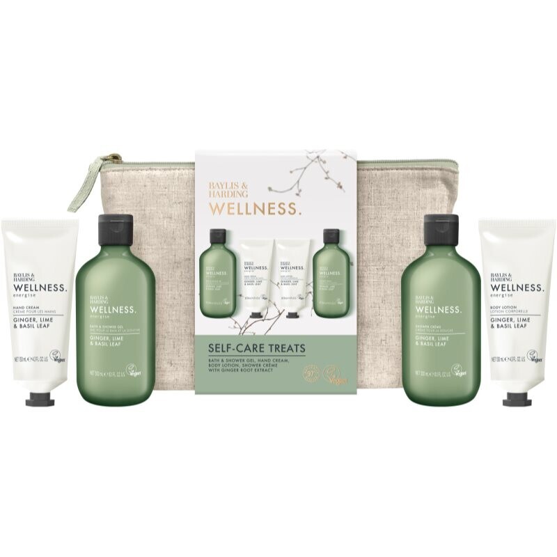 Baylis & Harding Wellness. Energise dárková sada na tělo Ginger, Lime & Basil Leaf