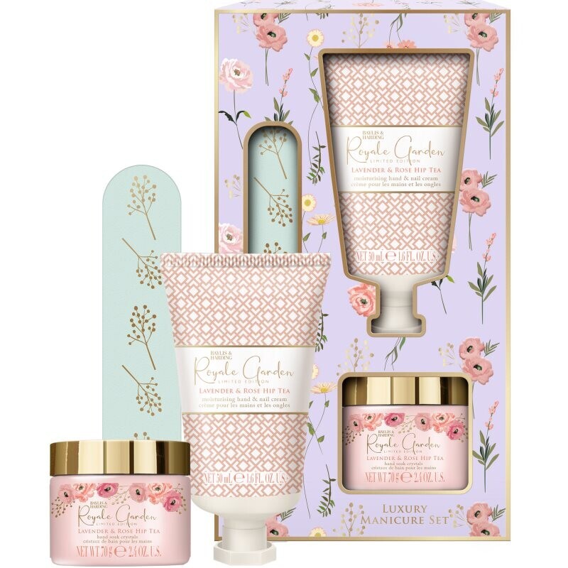 Baylis & Harding Royale Garden Lavender & Rose Hip Tea dárková sada na ruce a nehty