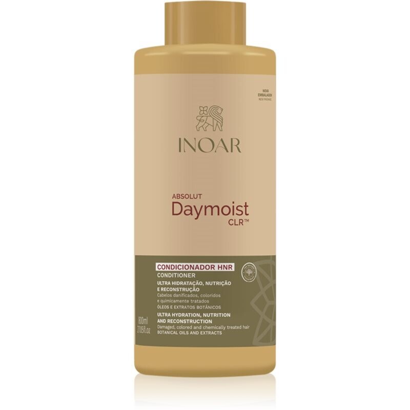 INOAR Absolut Daymoist Conditioner hydratační kondicionér pro poškozené, chemicky ošetřené vlasy 800 ml