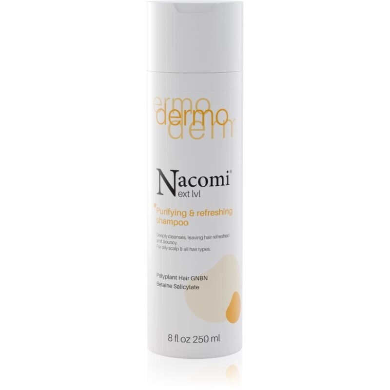 Nacomi Next Level Purifying and refreshing shampoo čisticí šampon s osvěžujícím účinkem 250 ml