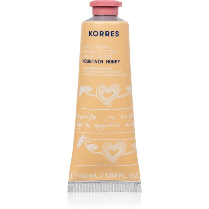 Korres Mountain Honey hydratační krém na ruce s mandlovým olejem 50 ml