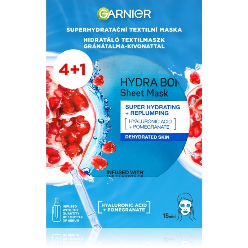 Garnier Hydra Bomb hydratační plátýnková maska s kyselinou hyaluronovou