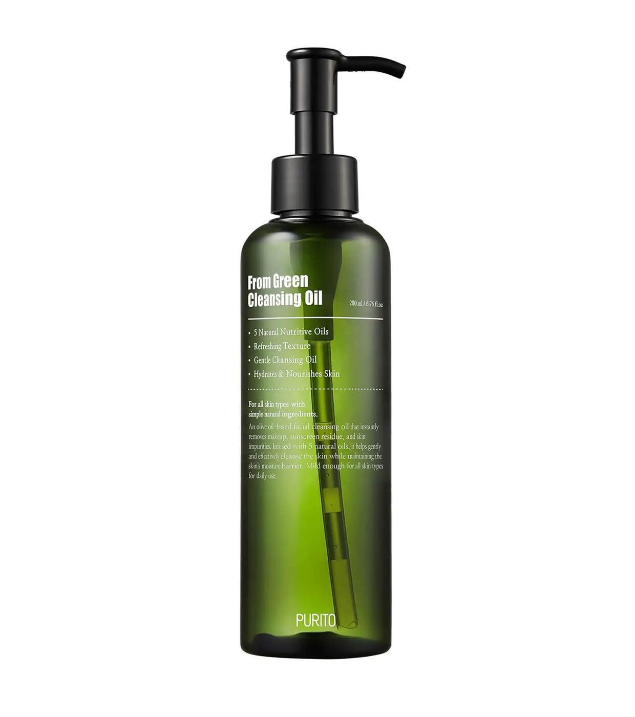 PURITO Odličovací olej From Green (Cleansing Oil) 200 ml