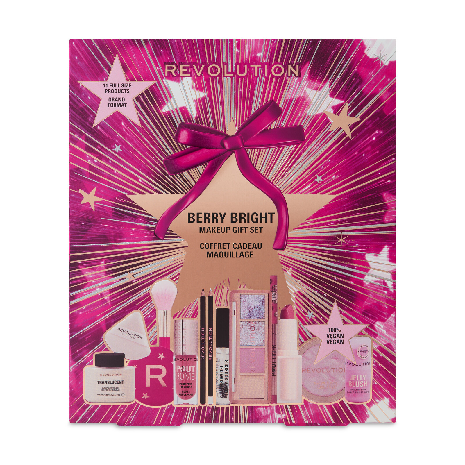 Revolution Dárková sada Berry Bright Beauty Make-up Set