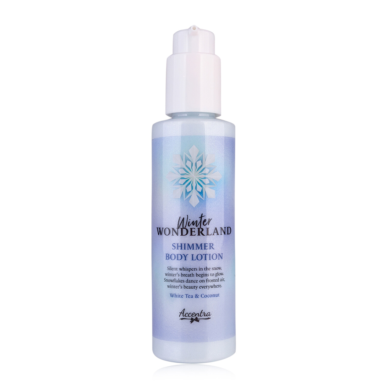 Accentra Třpytivé tělové mléko Winter Wonderland (Shimmer Body Lotion) 140 ml