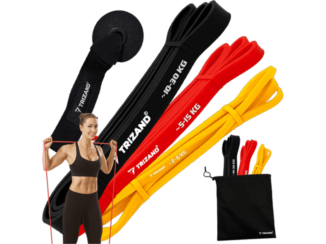 Trizand Sada posilovacích gum - 3 ks