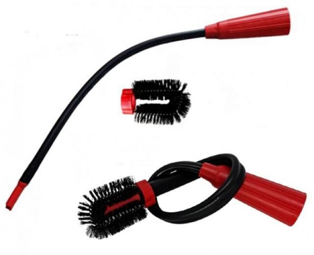 Dlouhá 61cm ohebná štěrbinová hadice-hubice, snímatelný kartáč, pro 30 až 37mm UNIVERSAL