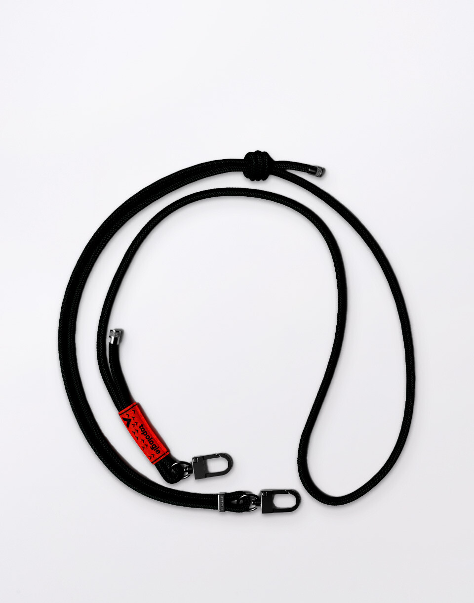 Topologie 6.0mm Rope Strap Black Solid