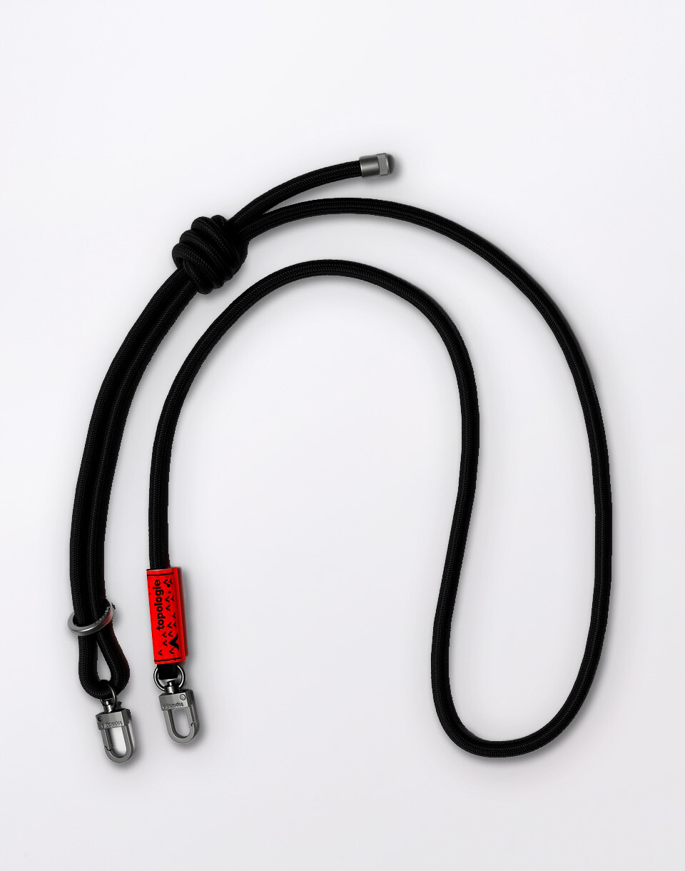 Topologie 8.0mm Rope Strap Black Solid