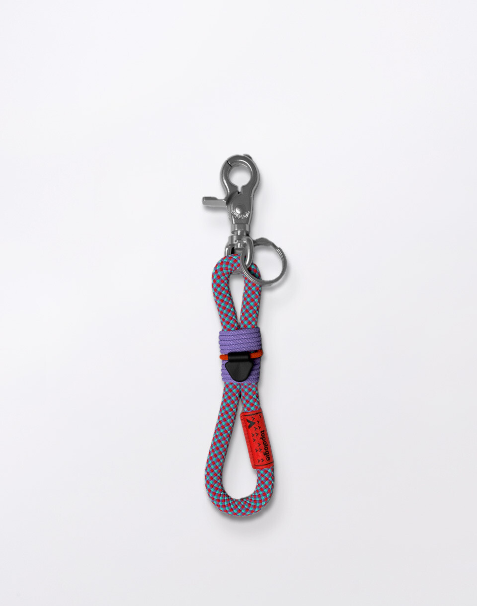 Topologie 8mm Loop Key Holder Purple Aster Lattice