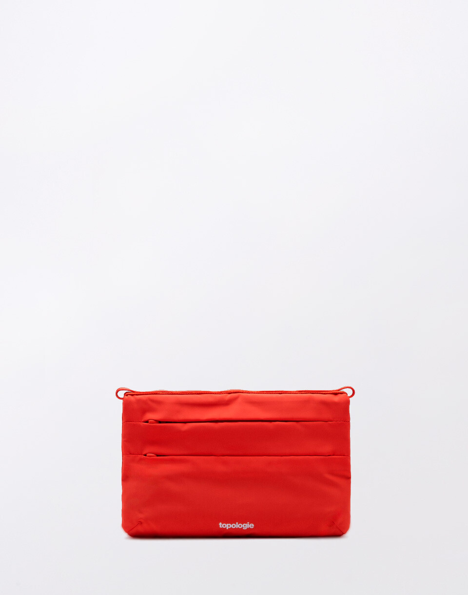 Topologie Flat Sacoche Small Red Tech Sateen