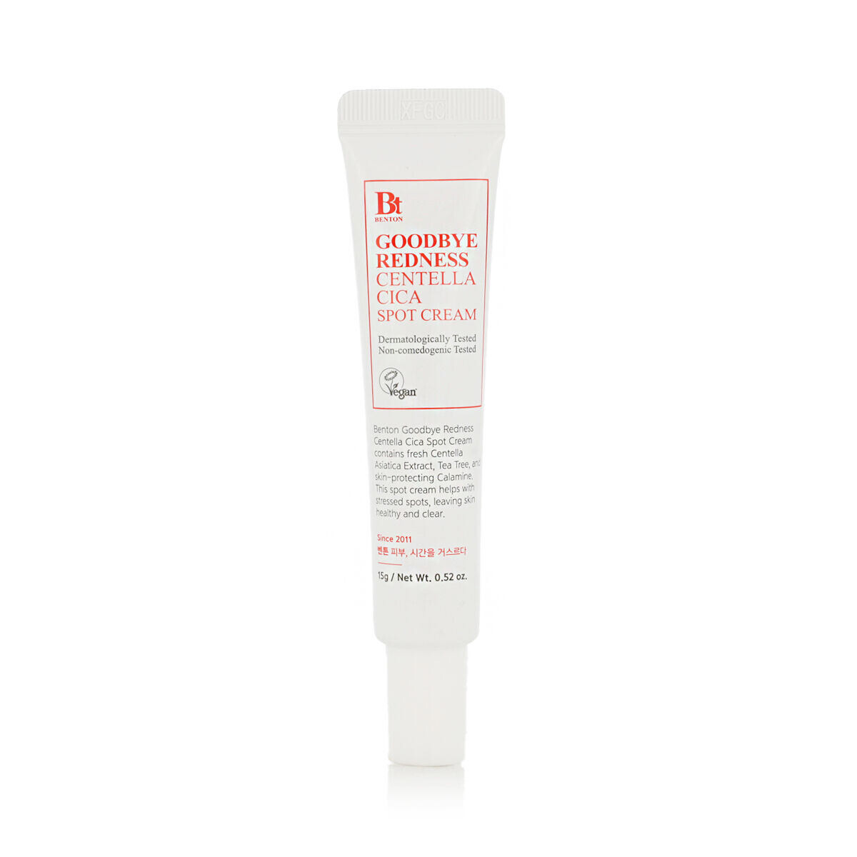 Benton Goodbye Redness Centella Spot Cream korekční a obnovující péče proti nedokonalostem pleti 15 g