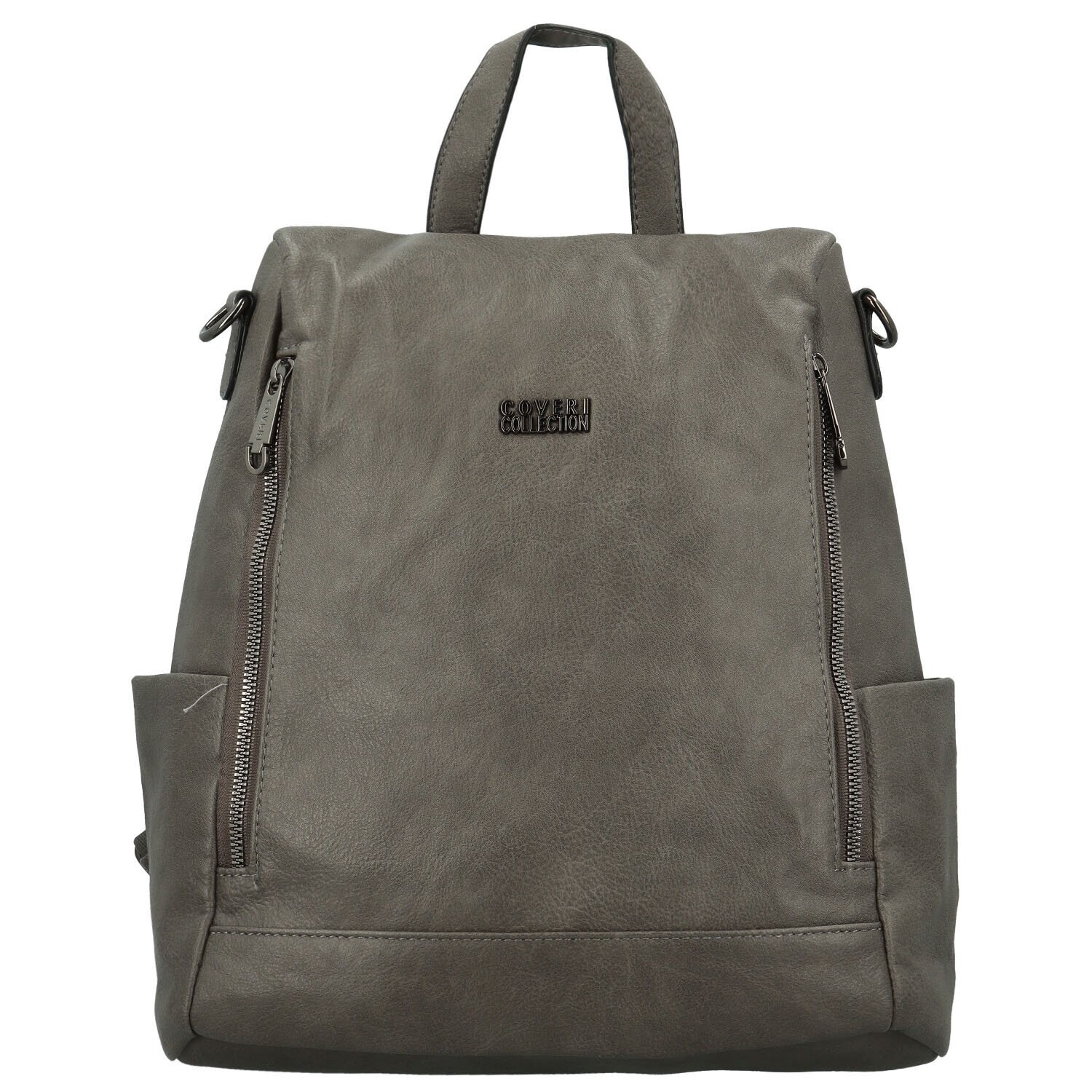 Stylový dámský koženkový kabelko/batoh Trinida new, šedý