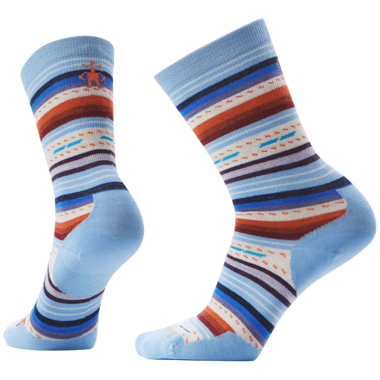 Dámské ponožky Smartwool Everyday Margarita Crew Velikost ponožek: 42-45 / Barva: světle modrá