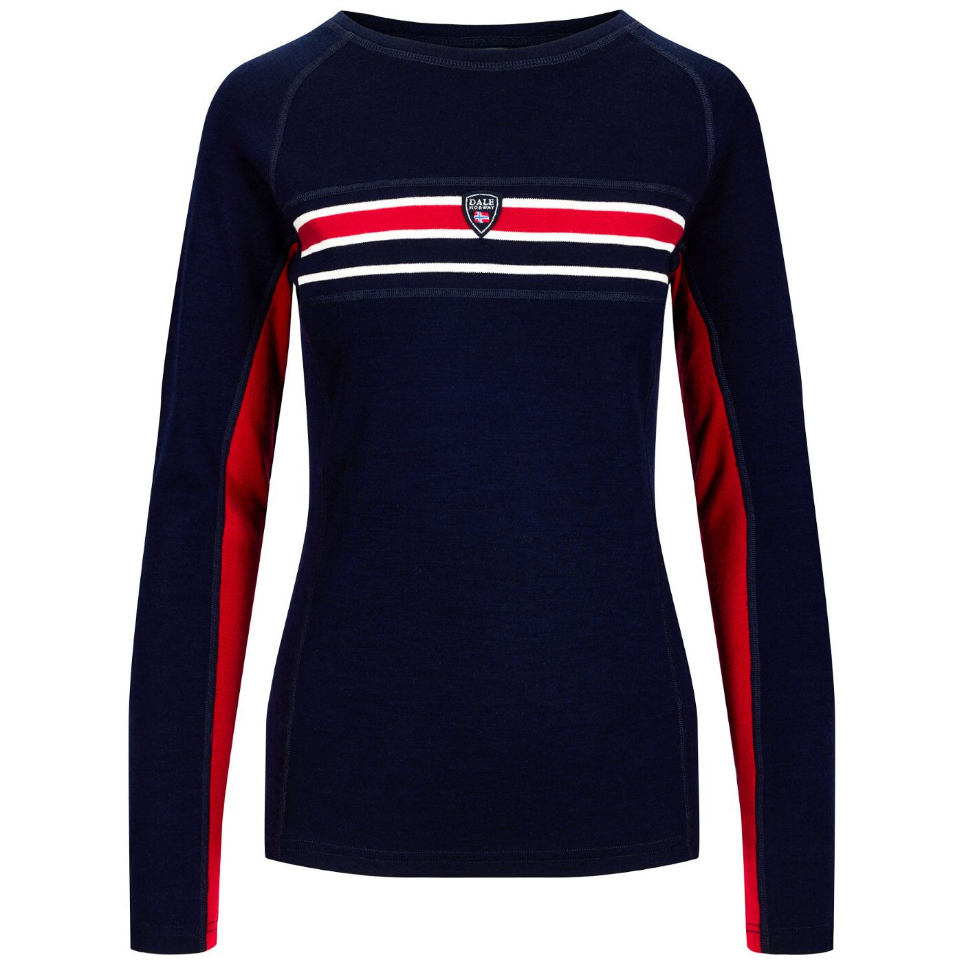 Dámské funkční triko Dale of Norway Aksla Feminine Baselayer Crew neck Velikost: M / Barva: tmavě modrá