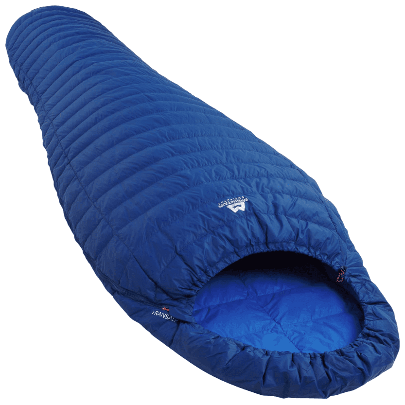 Péřový spacák Mountain Equipment TransAlp Sleeping Bag Long Barva: modrá