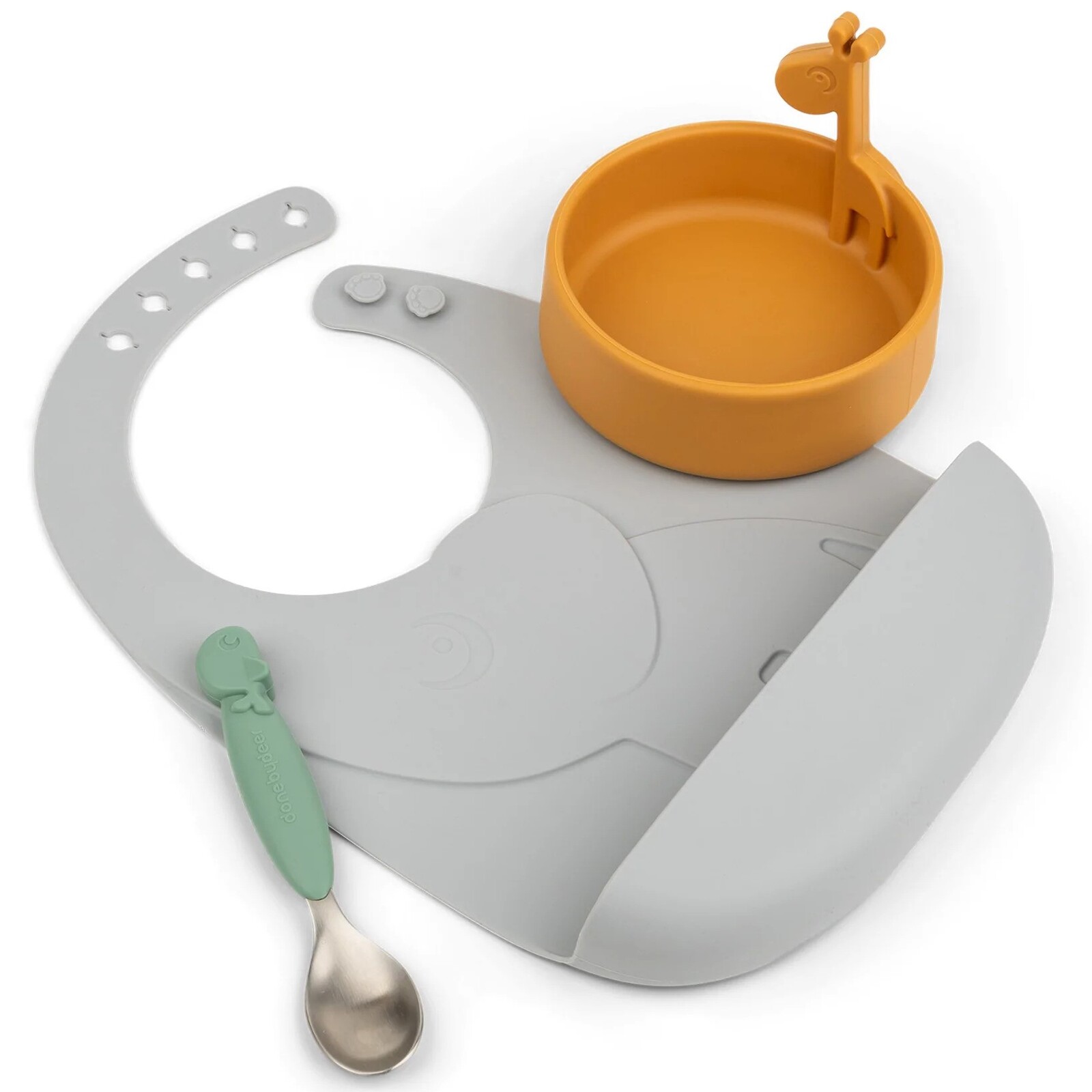 Startovací jídelní set PEEKABOO Done by Deer barevný 3 ks