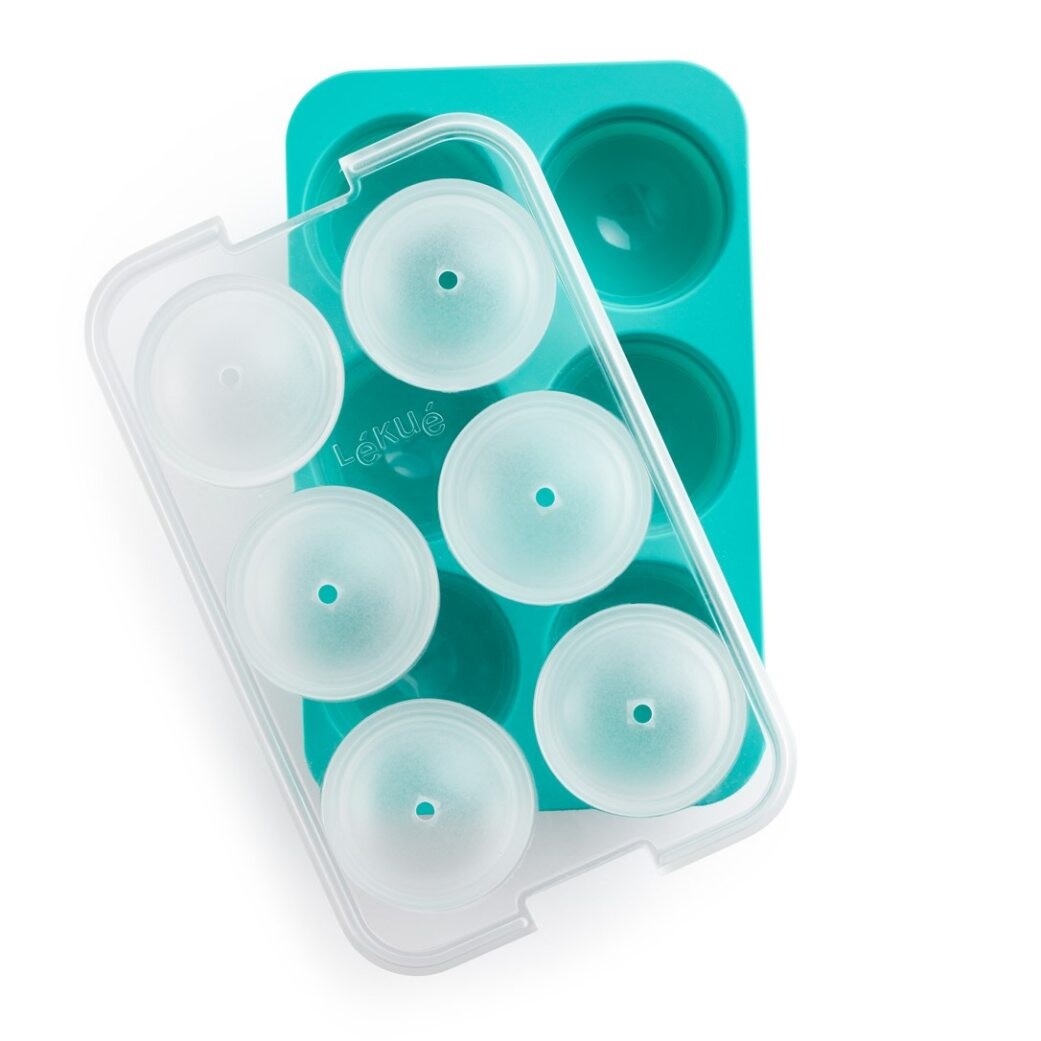 Forma na ledové kostky 20 cm, tyrkysová, silikon, Lékué