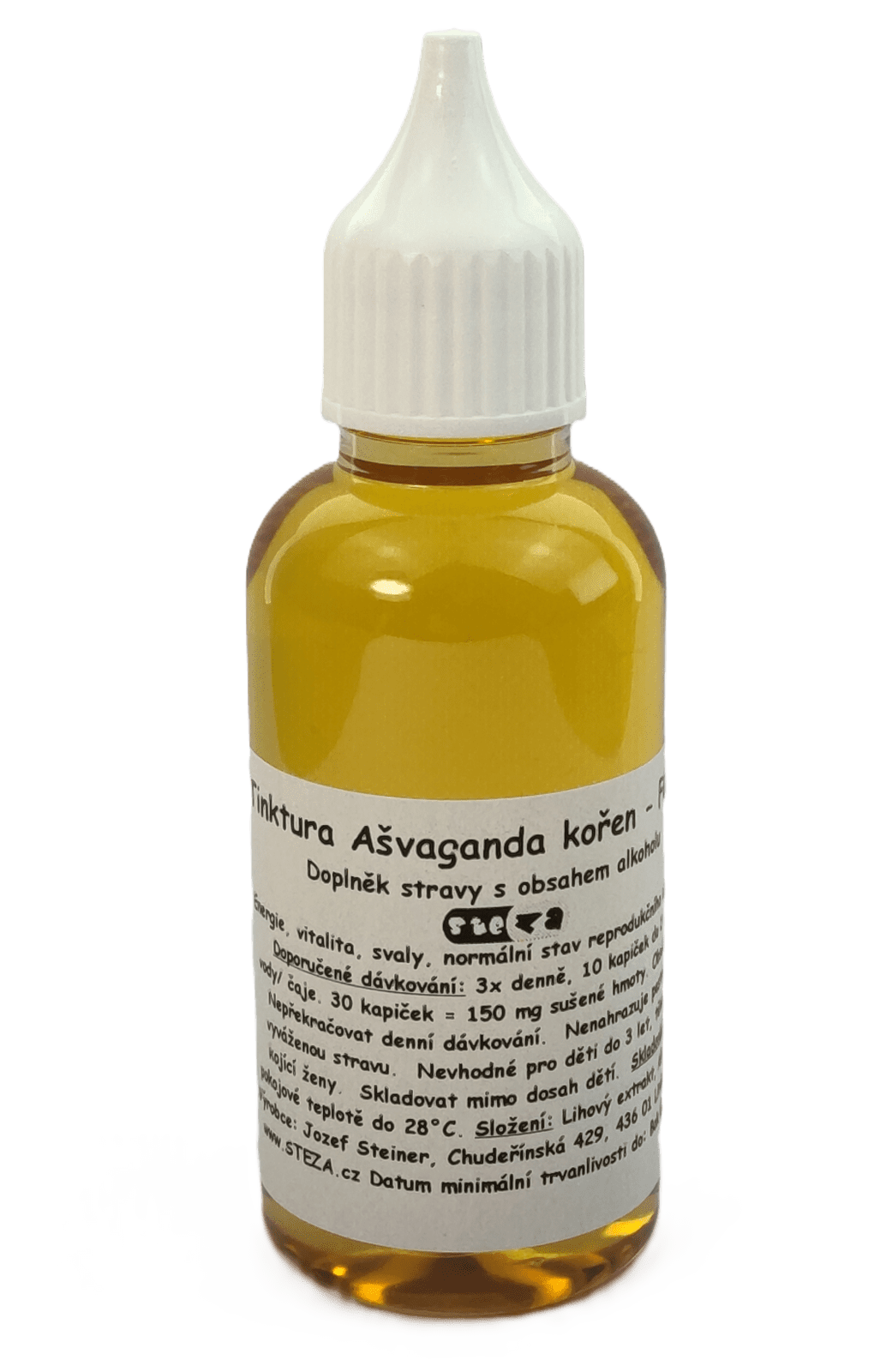 STEZA - Tinktura Ašvaganda kořen - FORTE 3x 50 ml.