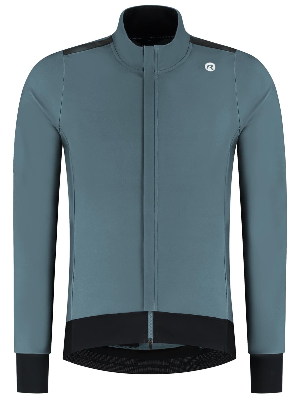 Lehká zimní cyklistická bunda Rogelli DISTANCE II s jemně zateplenými rukávy a zády, modrá 2XL
