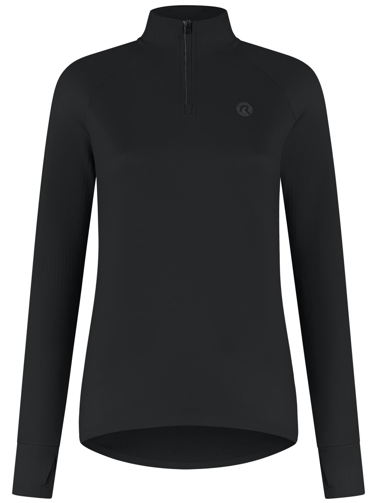 Dámská běžecká mikina Rogelli ESSENTIAL s jemným zateplením, černá M