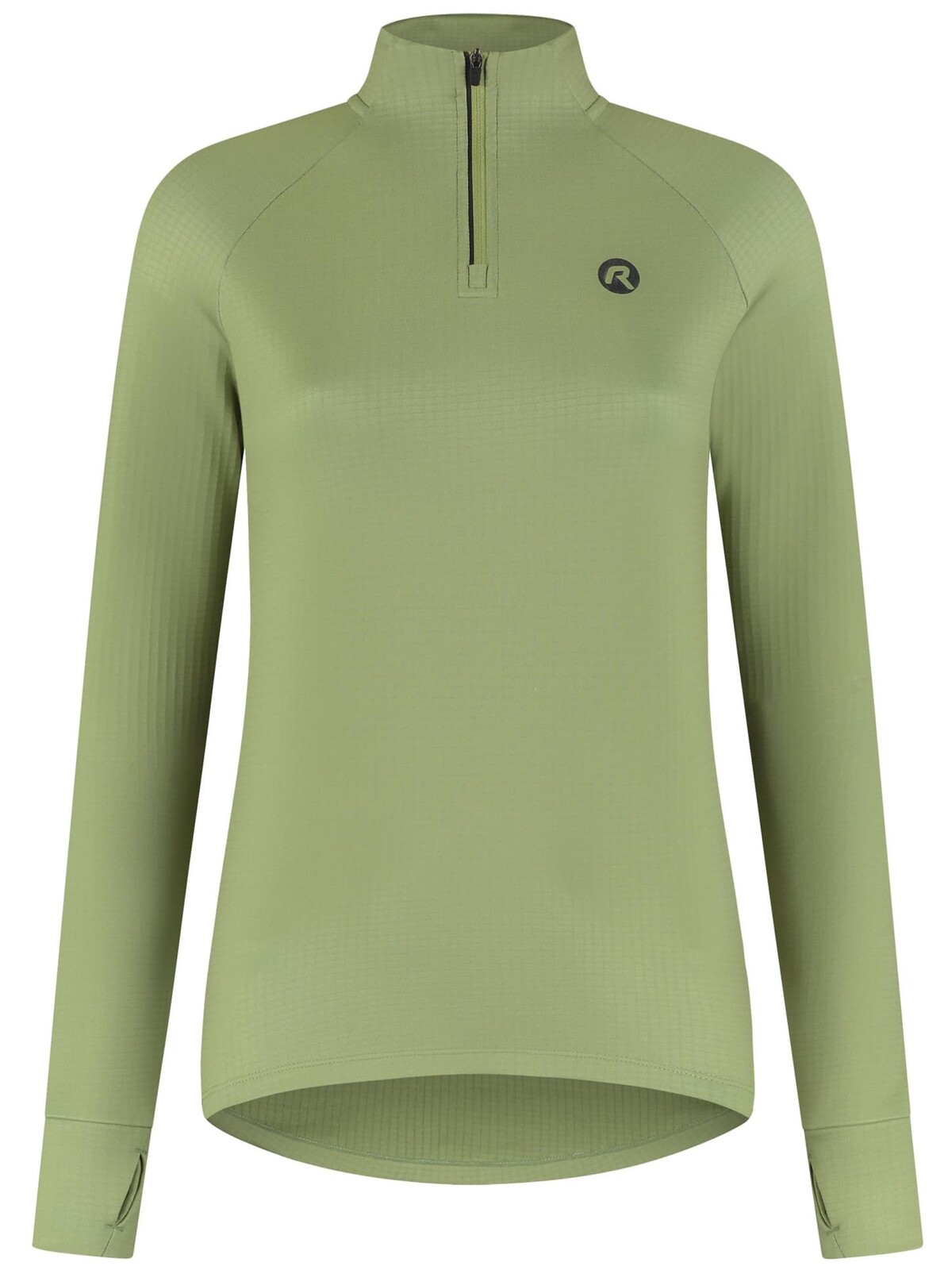Dámská běžecká mikina Rogelli ESSENTIAL s jemným zateplením, zelená 2XL
