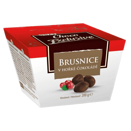 POEX Choco Exclusive Brusnice v hořké čokoládě 200g