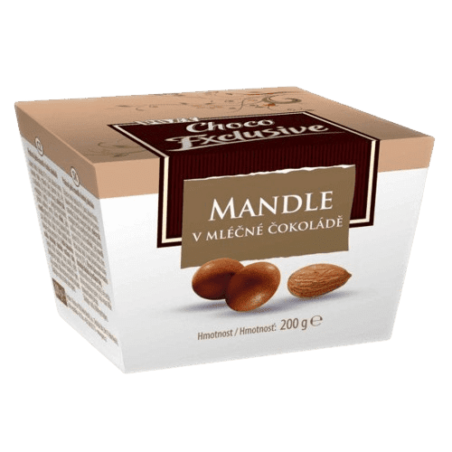 POEX Choco Exclusive Mandle v mléčné čokoládě 200g