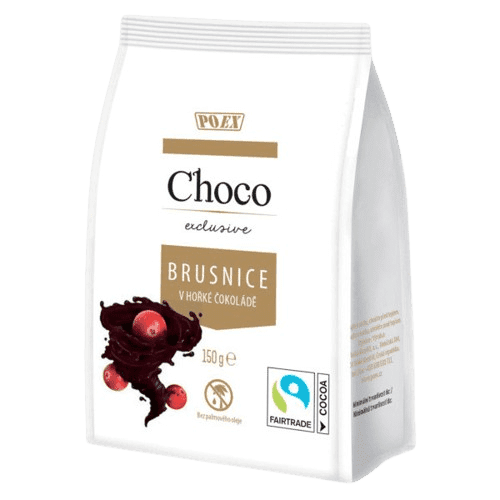 POEX Choco Exclusive Brusnice v hořké čokoládě 150g