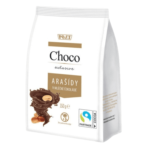 POEX Choco Exclusive Arašídy v mléčné čokoládě 150g