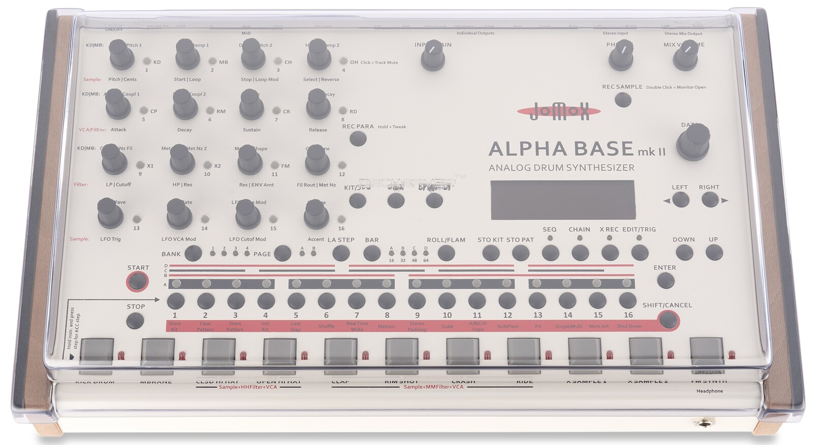 Decksaver JOMOX ALPHABASE COVER FITS ALPHABASE MK1, MK2, XBASE999, XBA