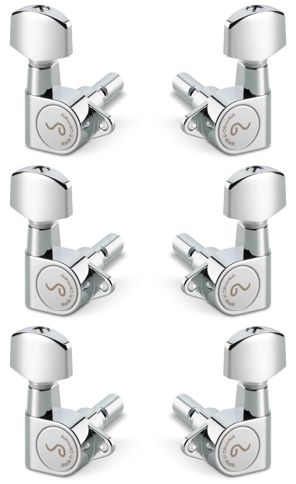 Schaller M6 135 3 left + 3 right Chrome