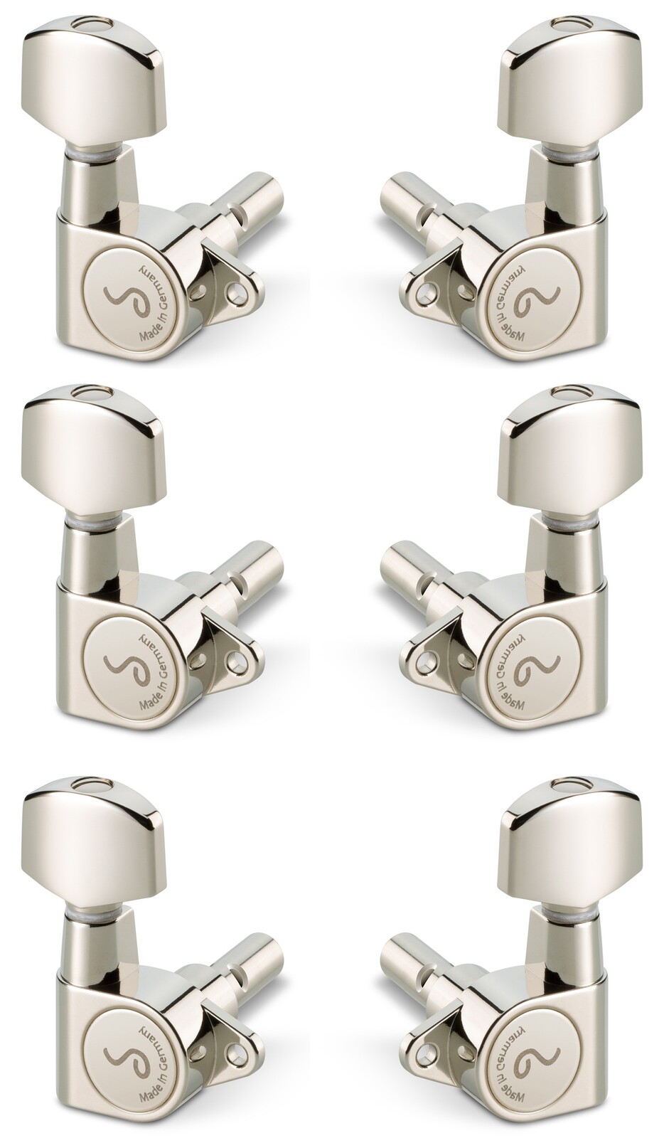 Schaller M6 135 3 left + 3 right Nickel