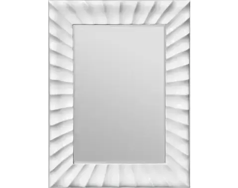 Nástěnné zrcadlo 60x90 cm, bílé