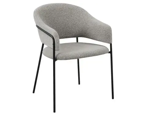 Jídelní židle Inga, holubí šedá strukturovaná látka