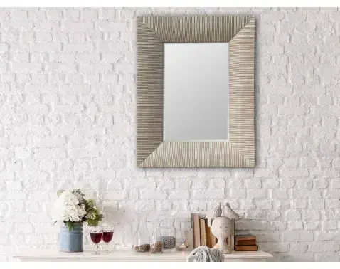 Nástěnné zrcadlo 58x38,5 cm, zlaté