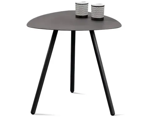 Stolek Mira, průměr 50 cm, antracitový