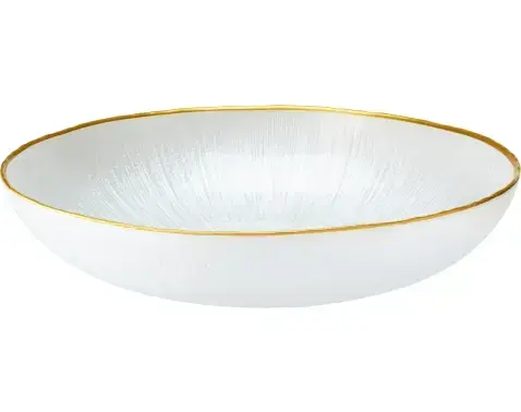 Miska Dia 21 cm, bílá/zlatá