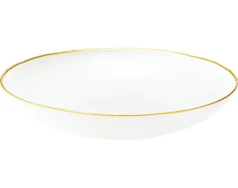 Mísa Dia 30 cm, bílá/zlatá