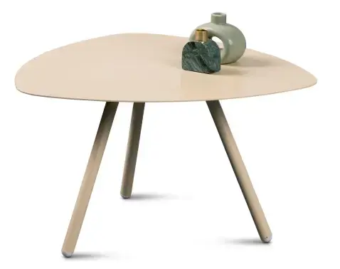 Stolek Mira, průměr 60 cm, béžový