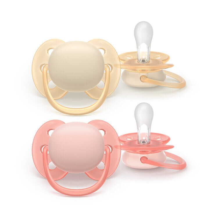 Philips AVENT Šidítko Ultrasoft Premium 0-6m dívka, 2 ks