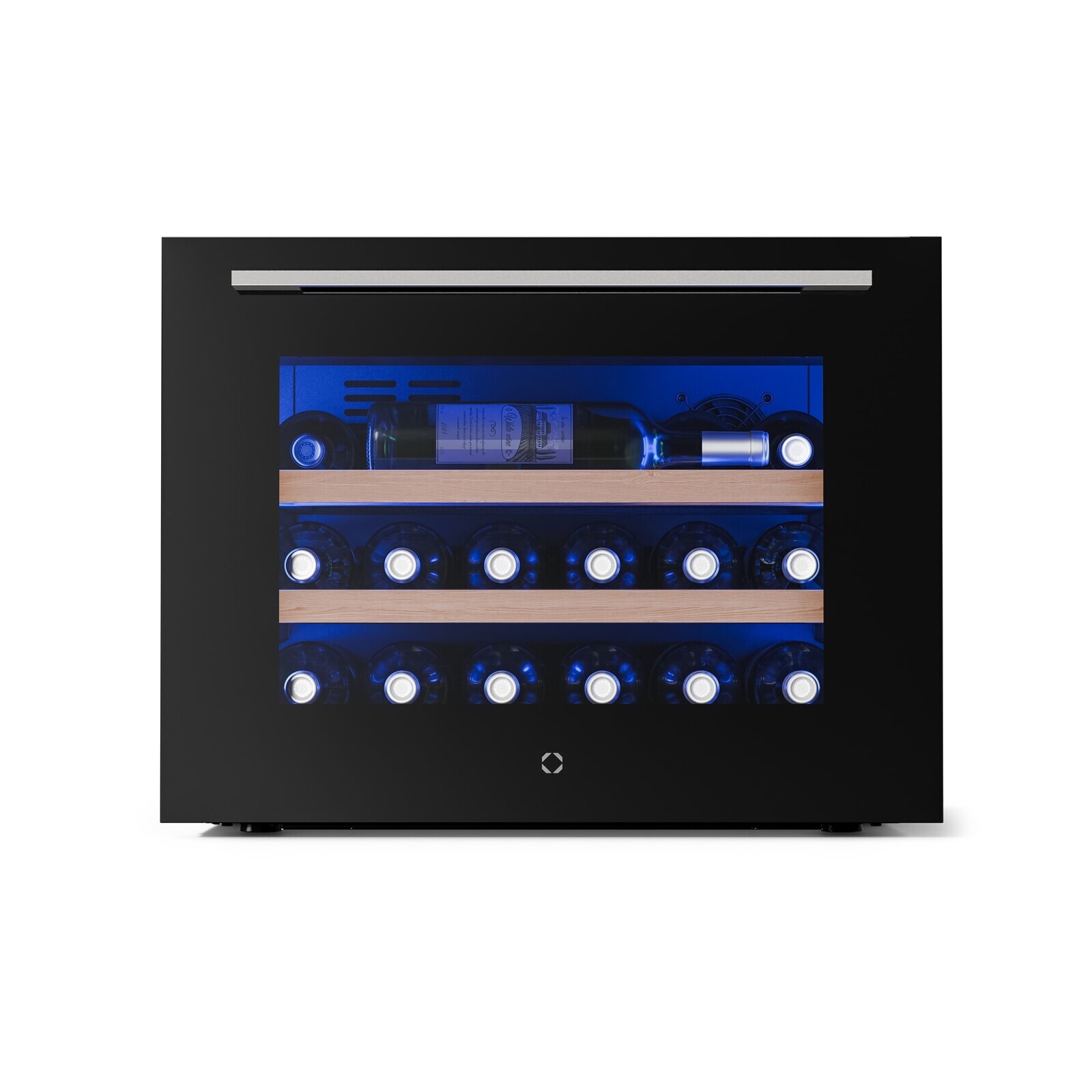 Klarstein Vestavná chladnička na víno Illuminosa | Moderní | UV ochrana | 61 litrů | 19 lahví | 60 cm