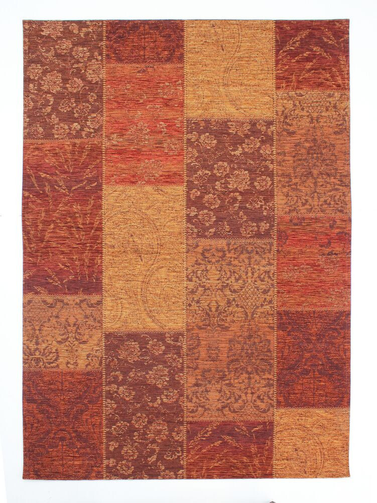 Kusový koberec Manhattan Patchwork Chenille Terracotta 200x290 cm