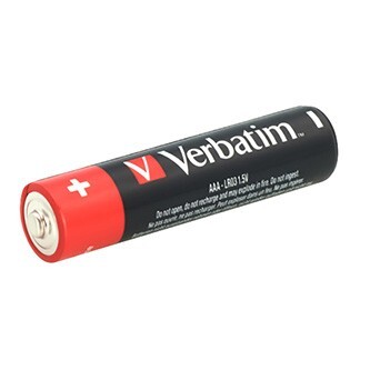 Baterie jednorázová alkalická, tužková, AAA, 1.5V, Verbatim, blistr, 8-pack, 49502